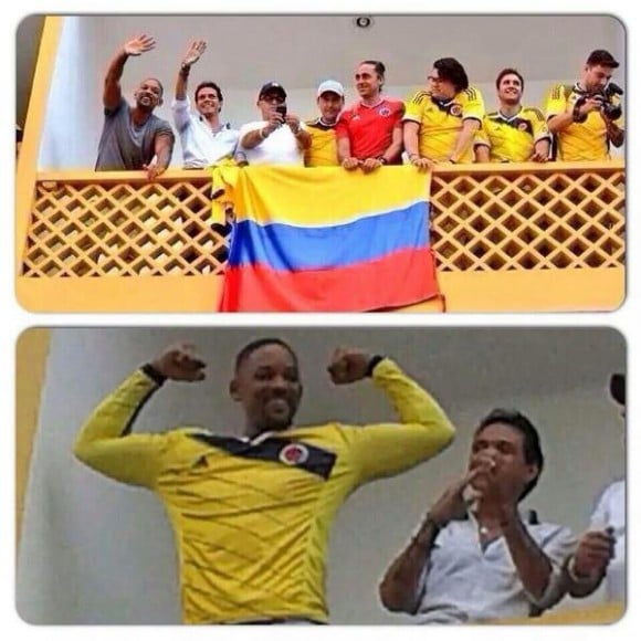 Will-marc - La foto de Will Smith, celebrando en Neiva con la camiseta de Colombia