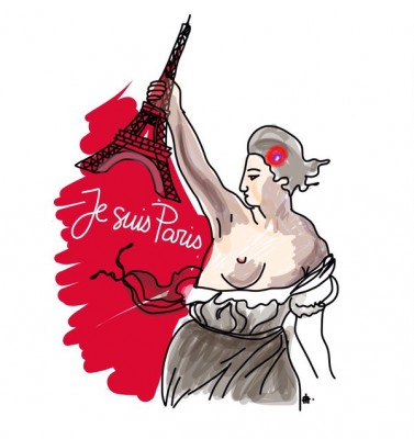 PARIS 7 - #JeSuisParis, las caricaturas