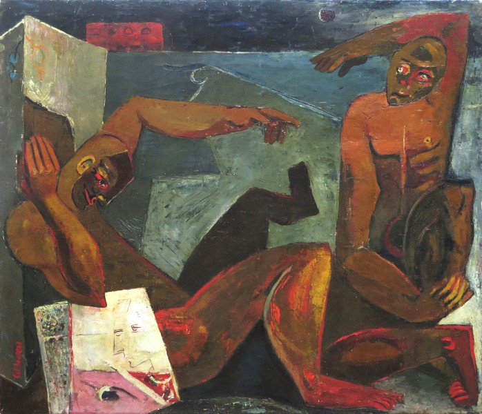 Alejandro Obregón, Manicomio rojo, 1946 - Manicomio rojo
