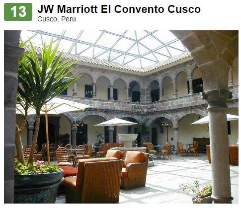 13 - Dos hoteles colombianos dentro de los 25 mejores de América del Sur