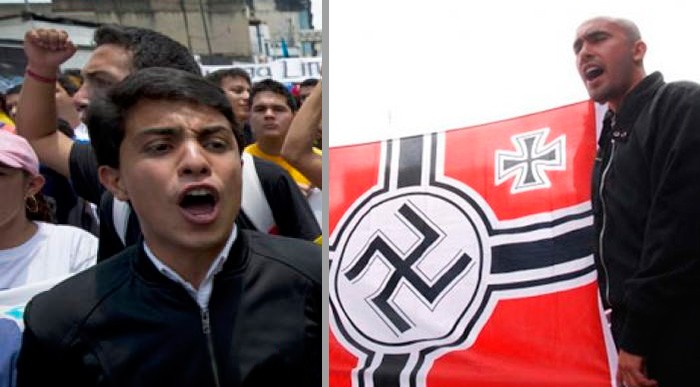  - El líder estudiantil opositor de Nicolás Maduro, es amigo de los Neo Nazis colombianos