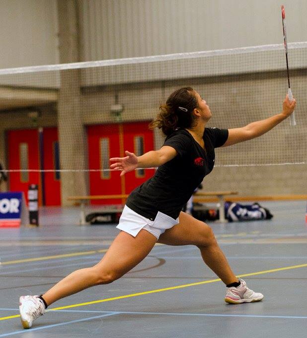 La caleña que representó a Belgica en el badminton
