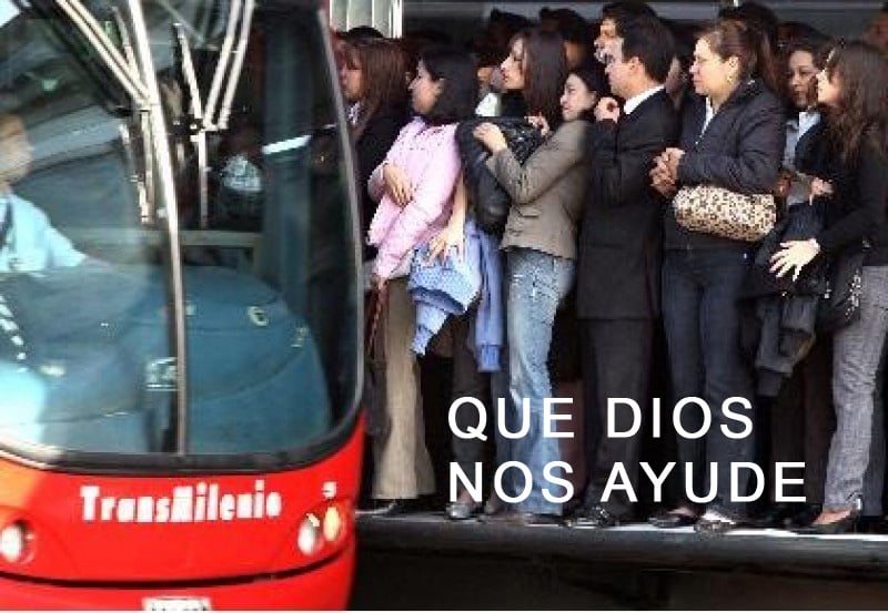 Represión en transmilenio