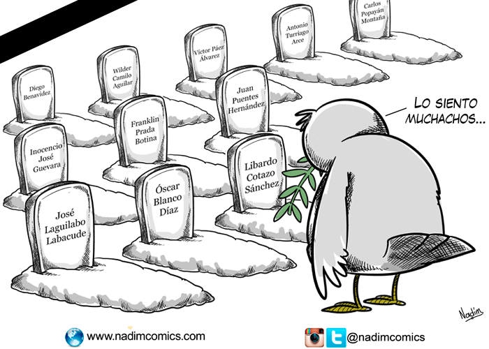 En honor a nuestros caídos: la caricatura de la semana