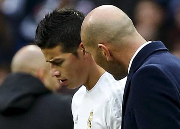 Zidane le tiene envidia a James
