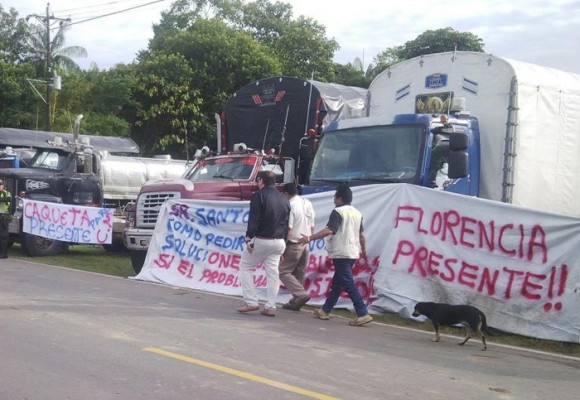 El Paro Camionero pone en peligro la economía del Caquetá