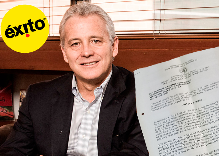 El presidente del Grupo Éxito, Carlos Mario Giraldo, se anota triunfo judicial