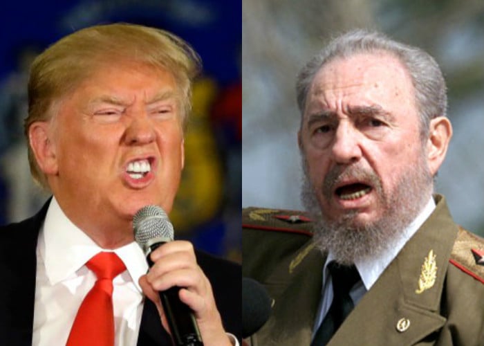 ¡Fidel Castro ha muerto! Trump