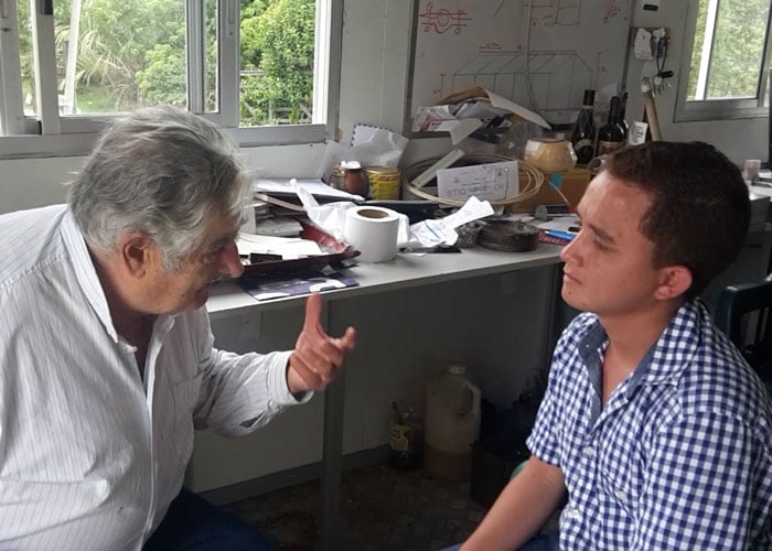 Joven de Galapa (Atlántico) fue recibido por Pepe Mujica