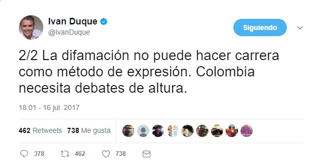  - El precandidato Iván Duque también toma distancia de su jefe Álvaro Uribe