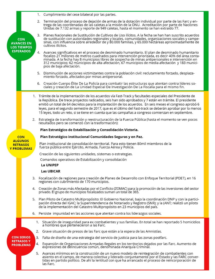  - Lo bueno, lo malo y lo feo en la implementación de los Acuerdos