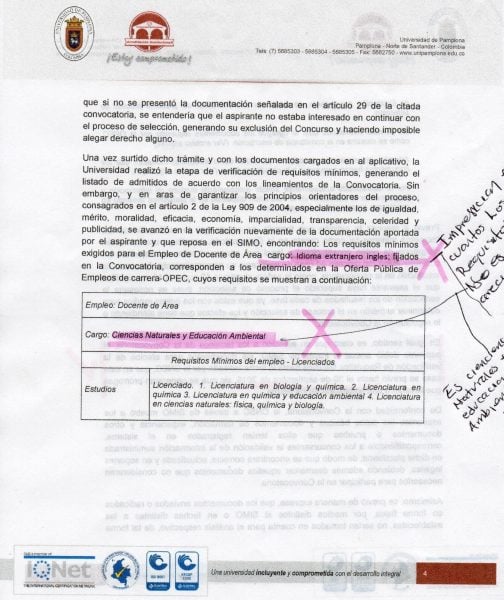  - "Esta vez no perdí el concurso docente, esta vez me robaron"