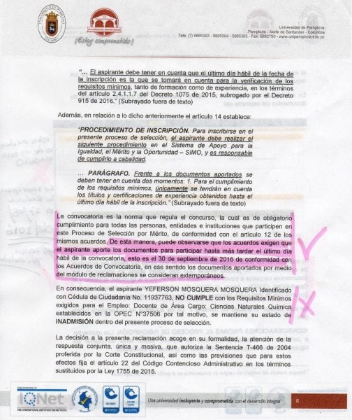  - "Esta vez no perdí el concurso docente, esta vez me robaron"