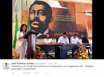  - La magistrada de Kiko Gómez y Vargas Lleras que no ha querido sancionar a Cambio Radical