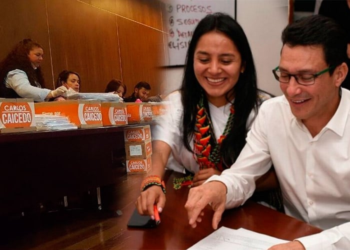 Ati Quigua, la indígena arhuaca fórmula de Caicedo, que seguirá adelante con la campaña presidencial