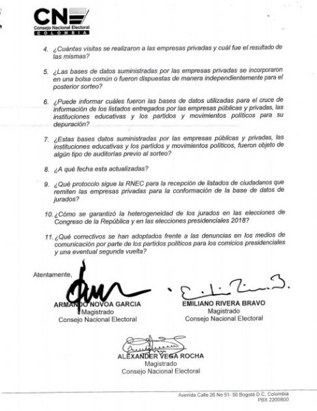  - Todos contra Galindo: el CNE también plantea interrogantes frente a las elecciones