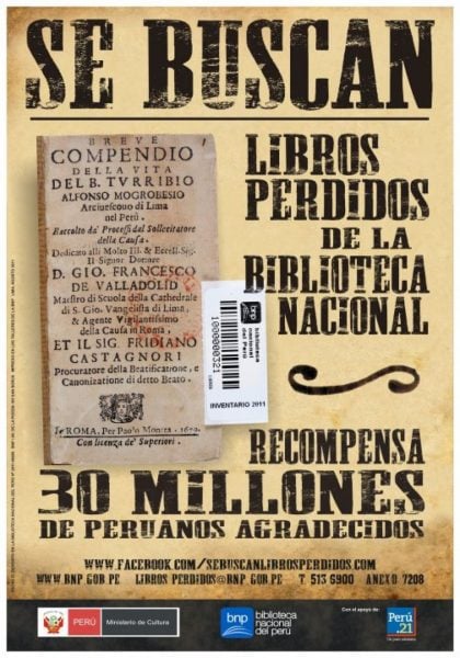  - El robo de 3.000 libros que dejó sin patrimonio al Perú