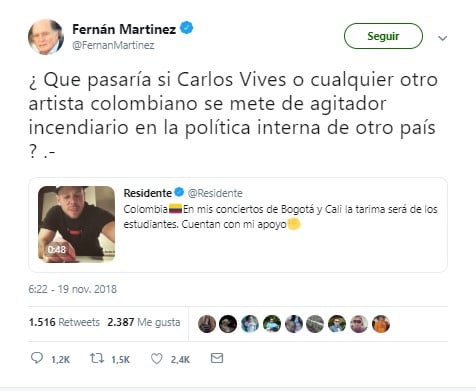 - La trapeada de Residente a Fernán Martínez