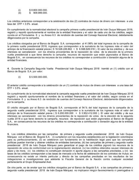 La Carta De Luigi Echeverri Al Presidente De La Corte Suprema Sobre El