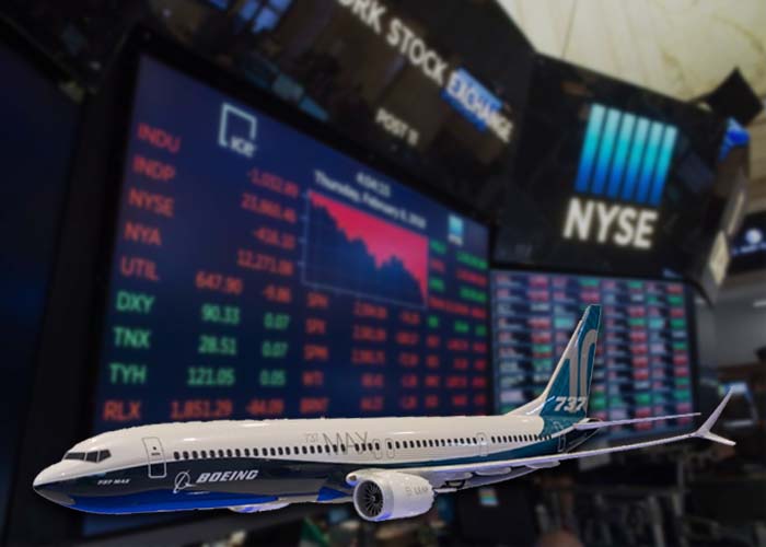Acción de Boeing colapsa tras suspensión masiva de vuelos