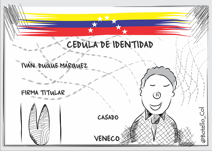 Caricatura: La cédula del presidente