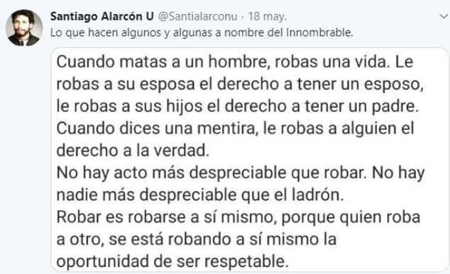  - Santiago Alarcón, un tuitero sin pelos en la lengua