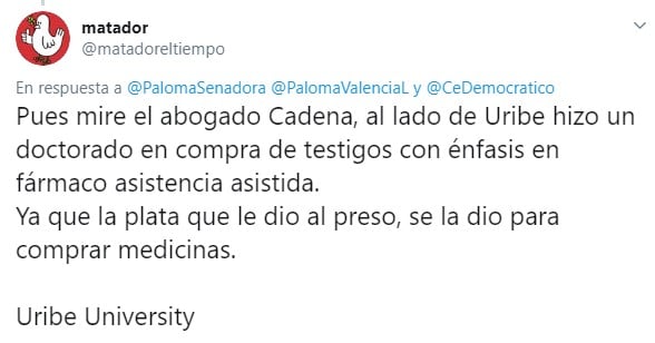  - "Trabajar al lado de Uribe es hacer muchos doctorados juntos" Paloma Valencia