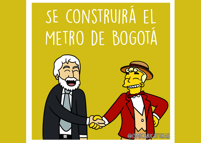 Caricatura: ¿Ya viene el Metro de Bogotá?