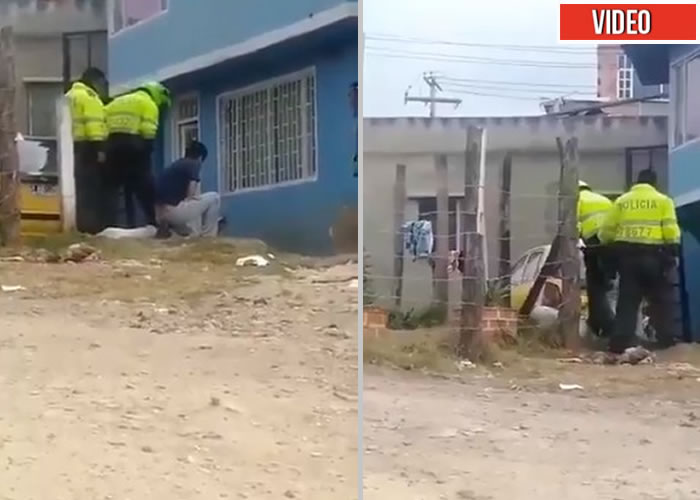 A pata policías mataron a un perro en Bogotá