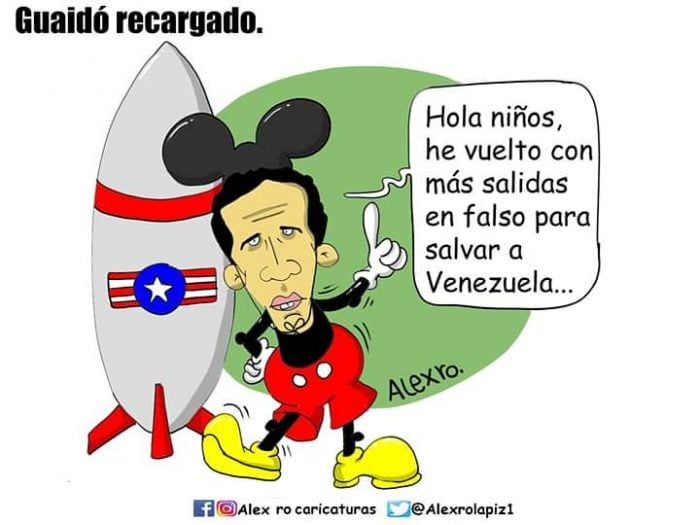  - Caricatura: Guaidó recargado