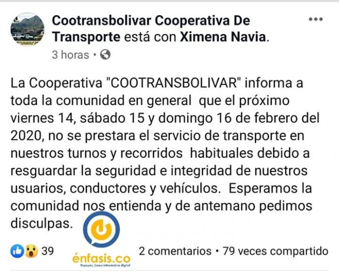  - Tensión en Cauca, Arauca y Catatumbo por paro armado del ELN