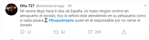  - “Me dan más miedo las medidas del gobierno que el Coronavirus” lluvia de críticas a Duque