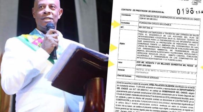  - Suspendido gobernador del Chocó: .000 millones para capacitaciones contra COVID-19