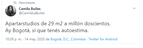  - Apartaestudios de 29 m2 a 1.200.000 y otras infamias ¡Qué ego tienes Bogotá!