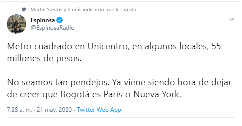  - Apartaestudios de 29 m2 a 1.200.000 y otras infamias ¡Qué ego tienes Bogotá!