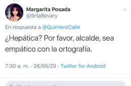  - En medio del dolor por su hija, al alcalde de Medellín lo regañan por su ortografía