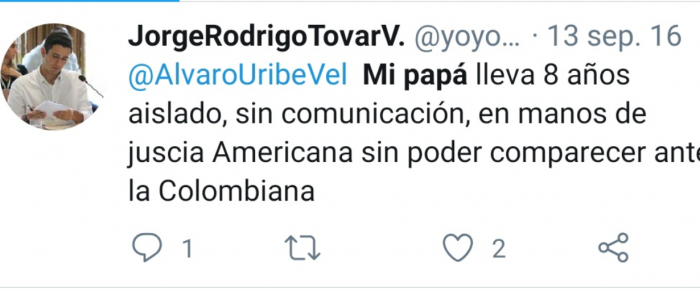  - Hijo de Jorge 40, actual director de victimas de Mininterior, cree que su papá es un héroe