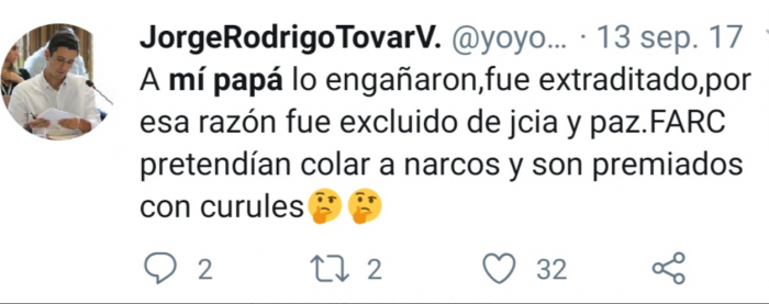  - Hijo de Jorge 40, actual director de victimas de Mininterior, cree que su papá es un héroe