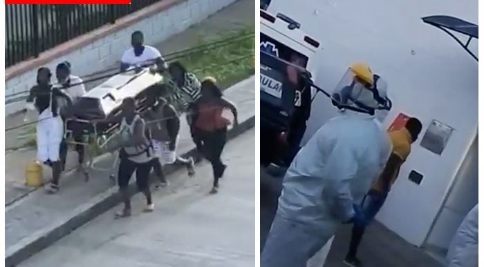  - VIDEO: Así se robaron un muerto en Colombia con posible coronavirus