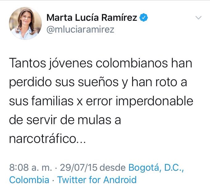  - El lunar familiar de la vicepresidenta Marta Lucía Ramírez