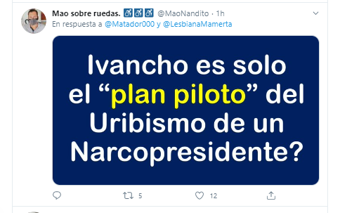  - "Neochavismo, la palabra con la que Uribe seducirá a millones de bobos irreflexivos"