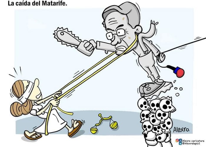 Caricatura: La caída del Matarife