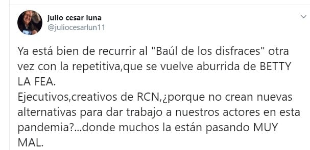  - Julio Cesar Luna pide a RCN darle trabajo a los actores