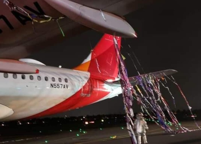 VIDEO: avión de Avianca se estrella contra un globo en El Dorado
