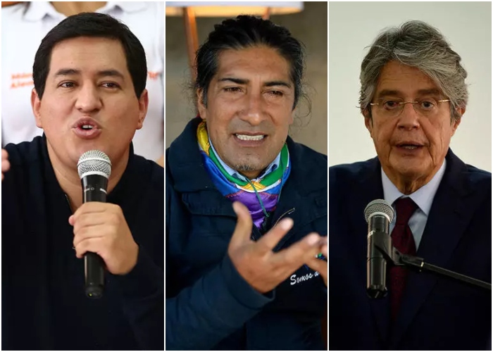 Arauz, Lasso y Pérez: estos son los candidatos favoritos a gobernar Ecuador