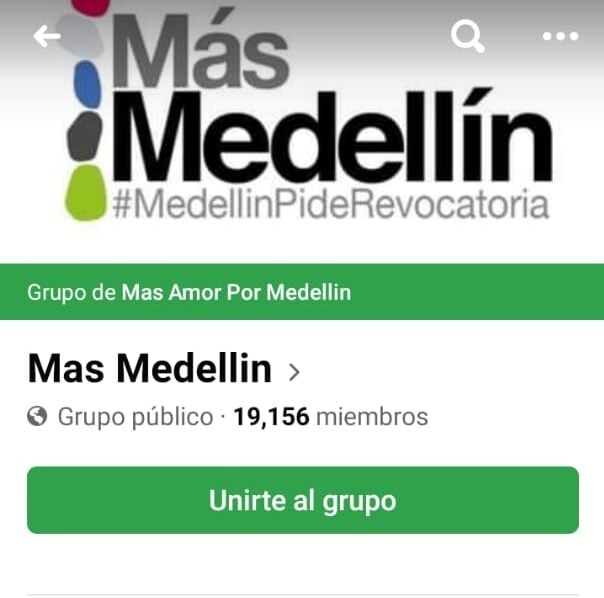  - Medellín Imparable, grupo de apoyo a Quintero, superó al de Más Medellín, uno de revocatoria
