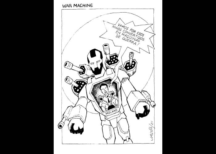 Caricatura: War machine