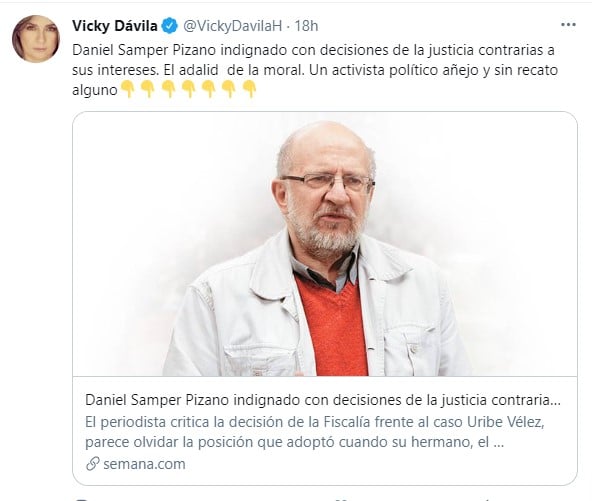  - Vicky Dávila explota ante matoneo en su contra