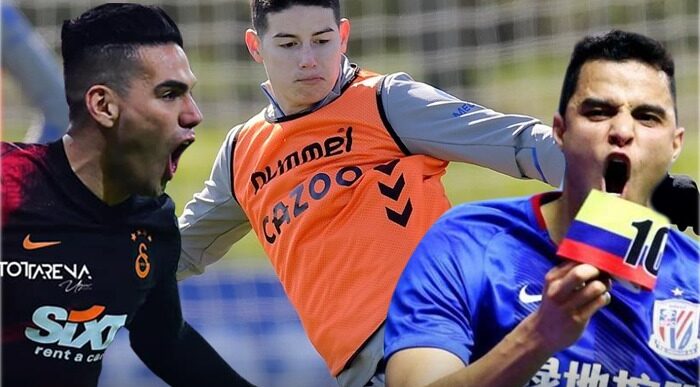 Fotos de Giovanni Moreno, James Rodriguez y Falcao García - James no es el más rico: los futbolistas colombianos mejor pagados del mundo