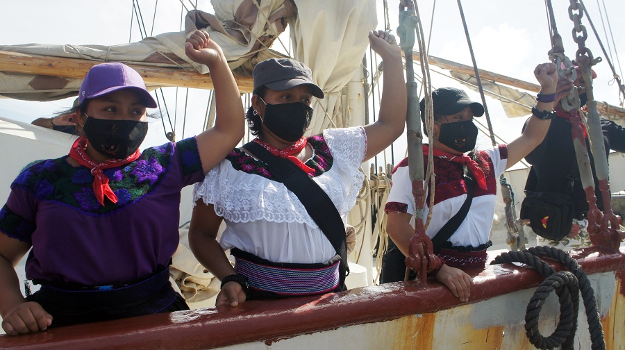  - Navío zapatista zarpa desde Isla Mujeres (México) a la invasión de la Europa imperial capitalista